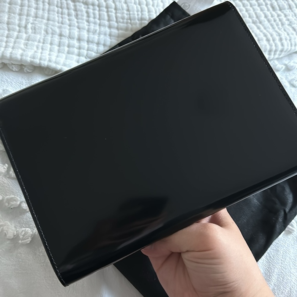 Saint Laurent Black Patent Leather Clutch - Picture 5 of 5